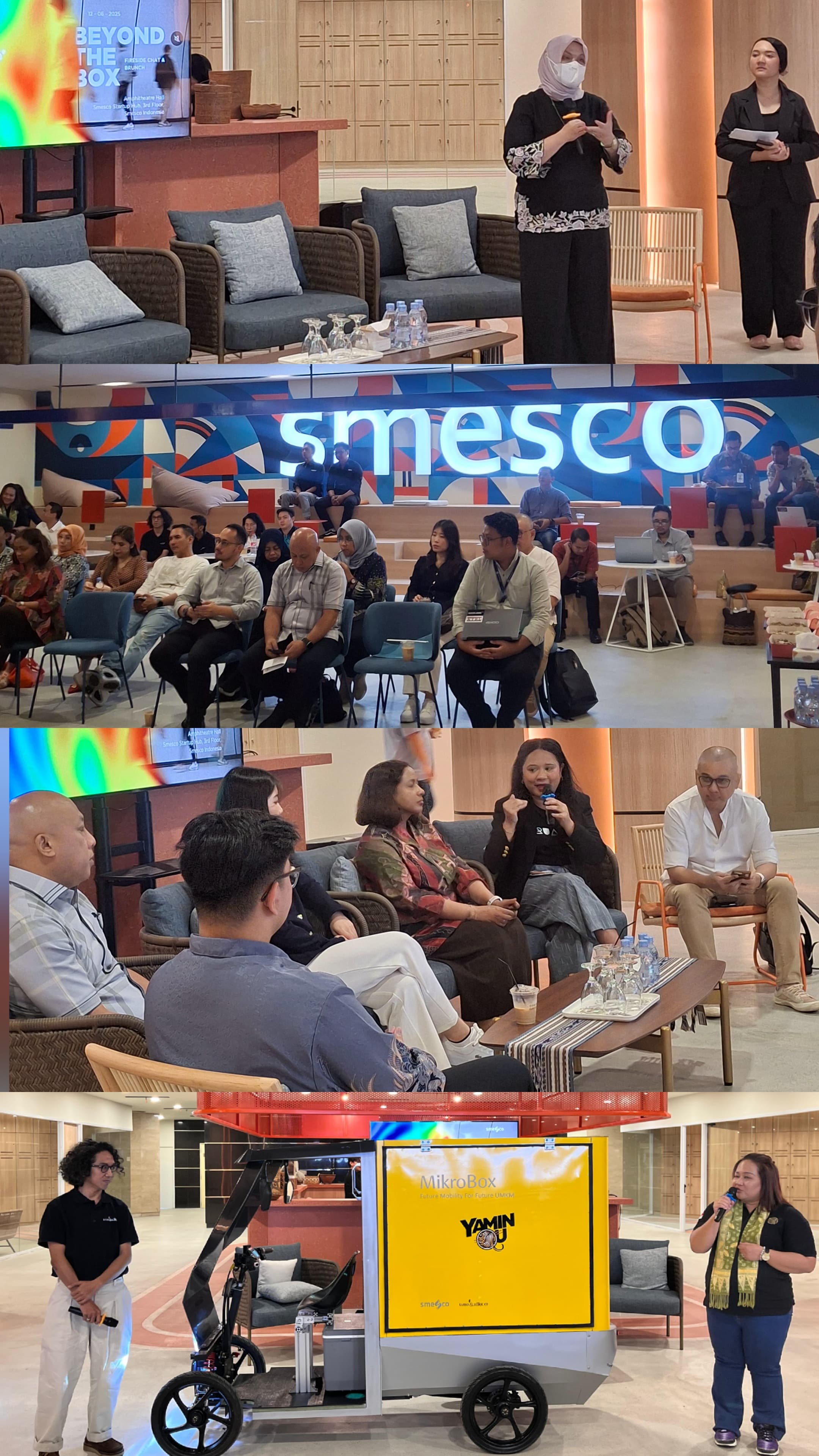 Laporan Acara "Beyond The Box: Fireside Chat & Brunch" di Smesco Startup Hub
