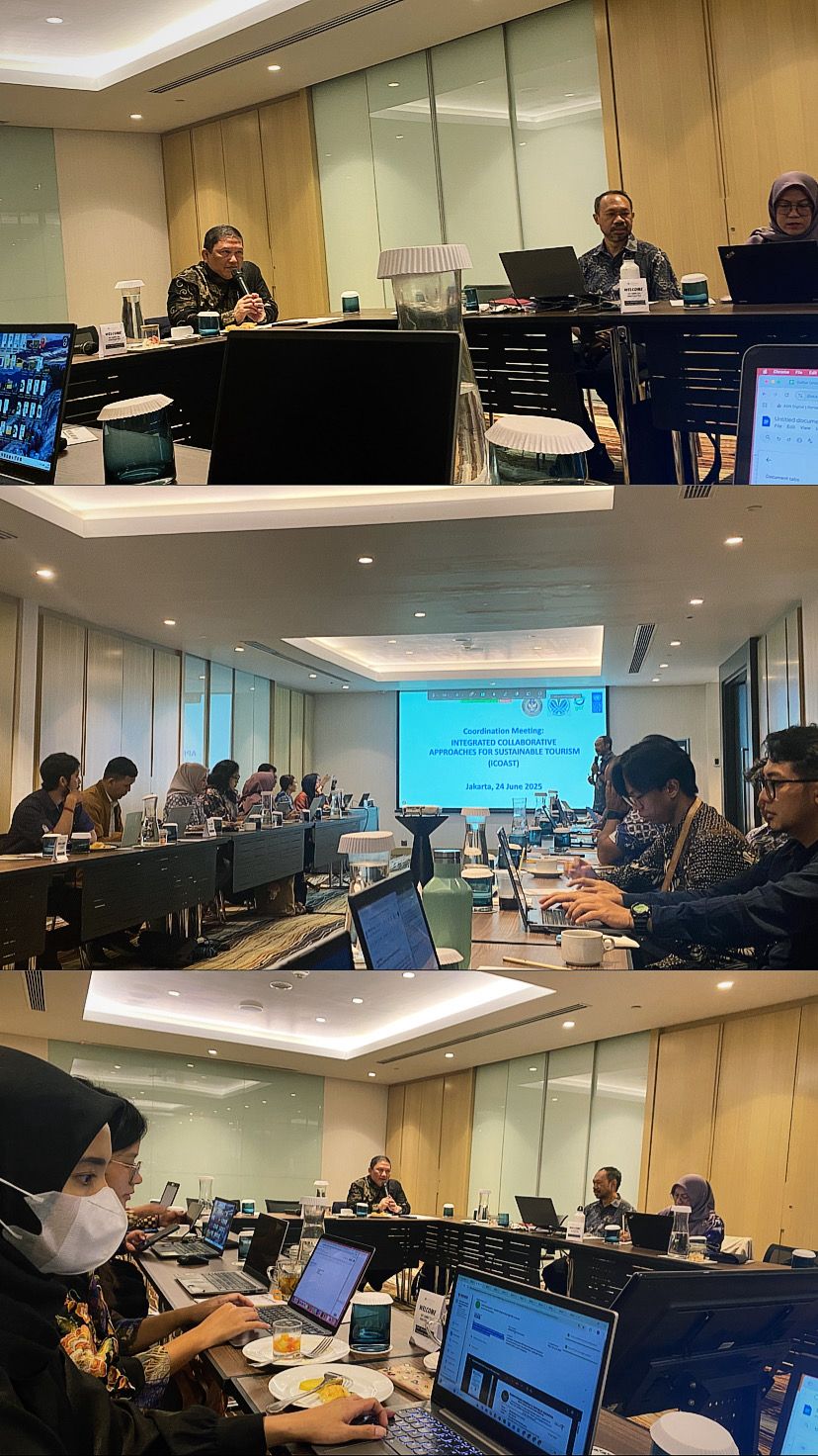 Rapat Penentuan Spesifik Lokasi Proyek iCOAST (Integrated Collaborative Approaches for Sustainable Tourism) di Bali, Danau Toba, dan Borobudur